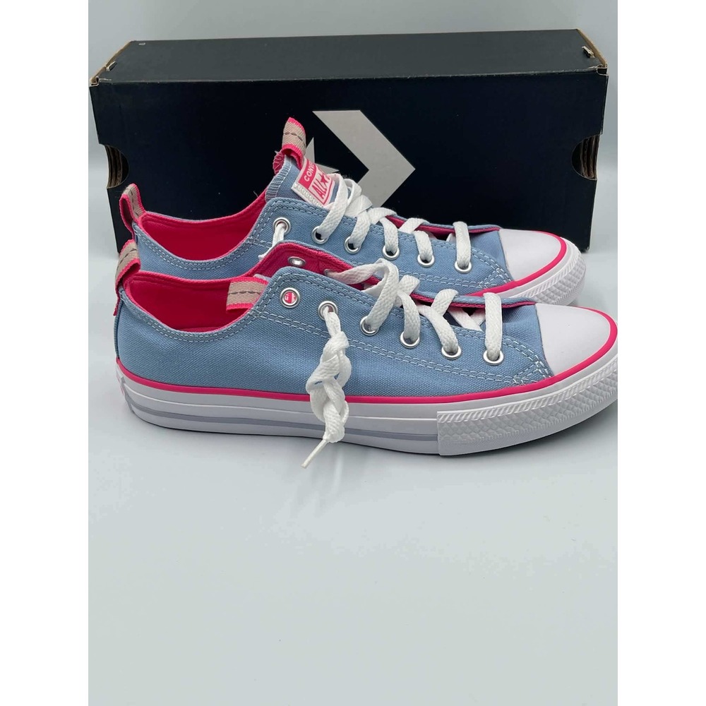 Converse Chuck Taylor All Star Blue Pink Sneakers 670405F Mens 5 Womens 7